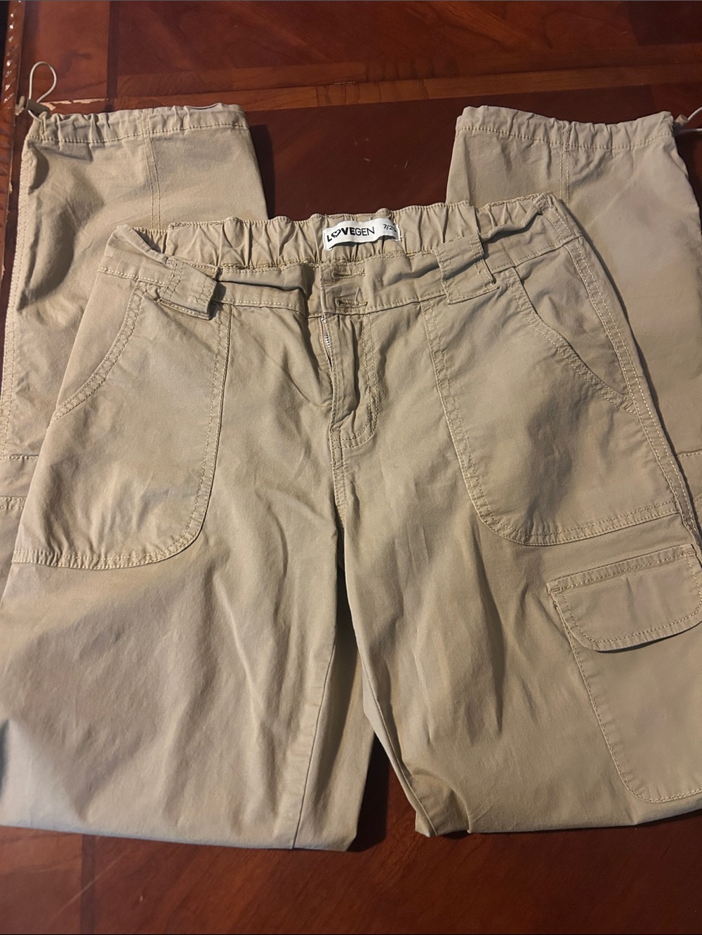 Love Men’s Beige Cargo Pants